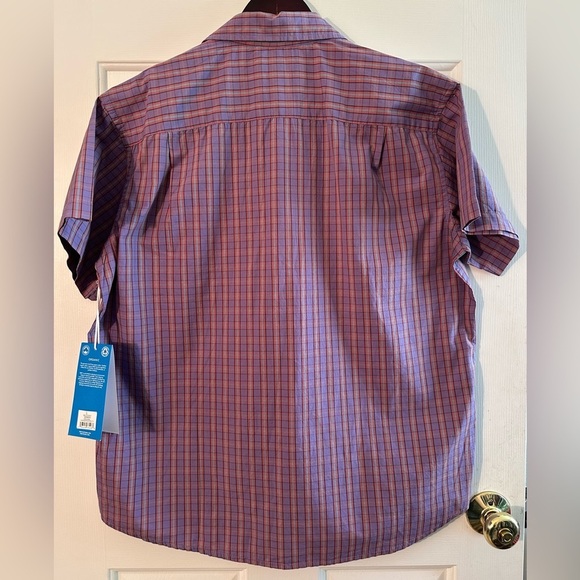 OBEY Men LG Gavin Woven Lavender Multi 100% Organic Cotton Short Sleeve Elephant - Picture 4 of 13